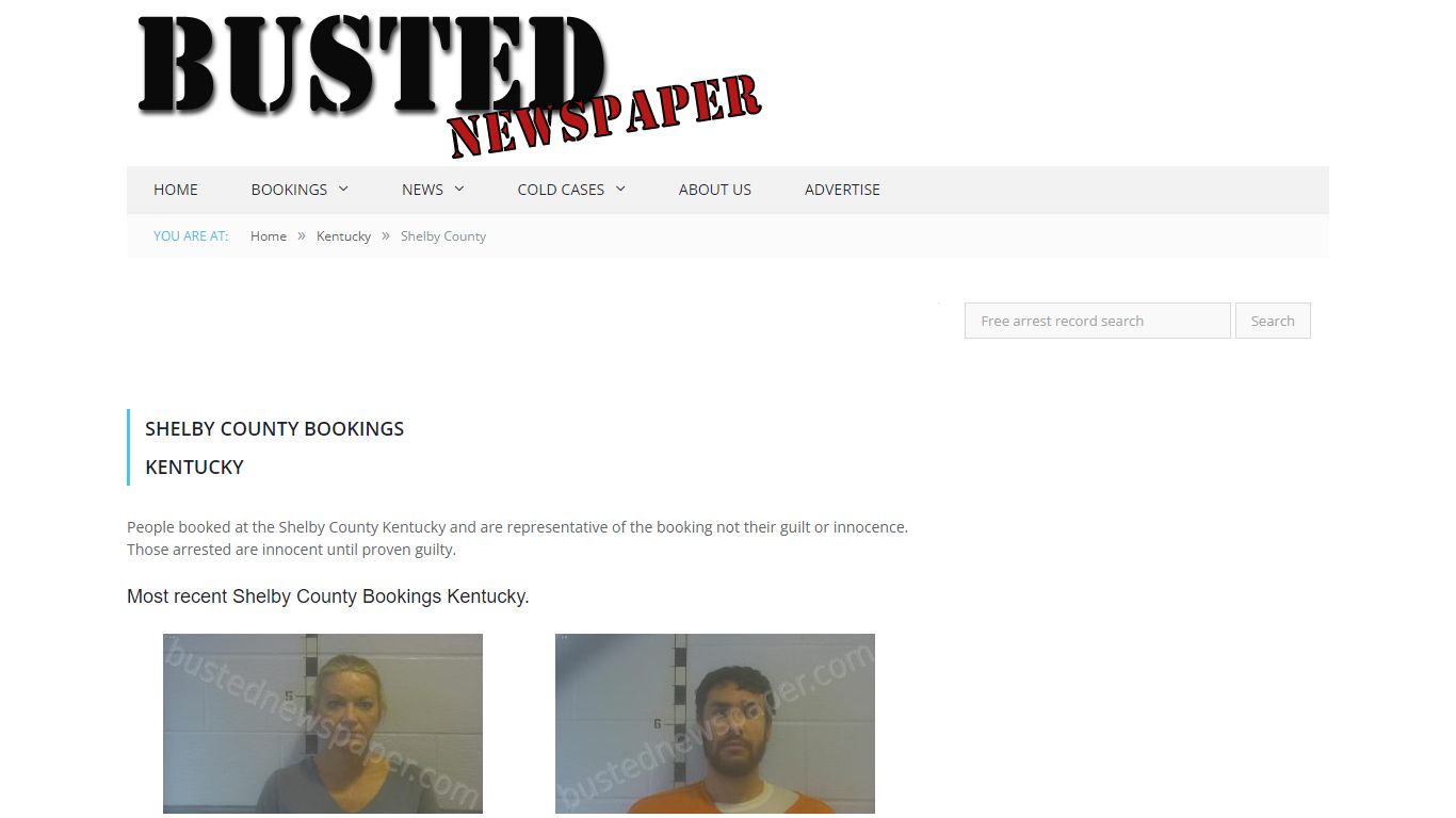 Shelby County, KY Mugshots - BUSTEDNEWSPAPER.COM